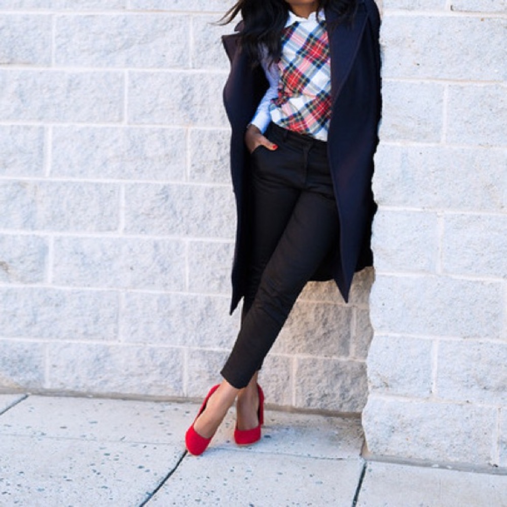 Satin Red Heels